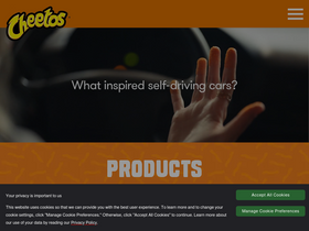 'cheetos.com' screenshot