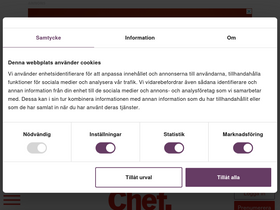 'chef.se' screenshot