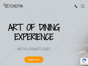 'chefin.com.au' screenshot