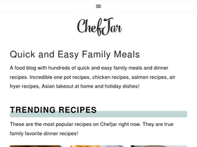 'chefjar.com' screenshot