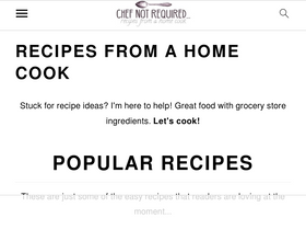 'chefnotrequired.com' screenshot