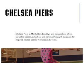 'chelseapiers.com' screenshot