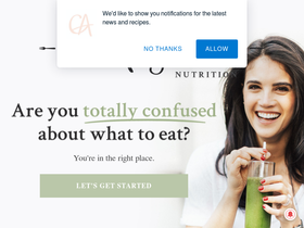 'chelseyamernutrition.com' screenshot