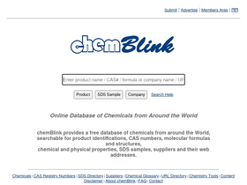 'chemblink.com' screenshot