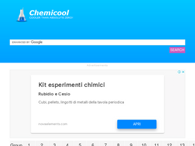 'chemicool.com' screenshot