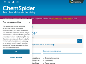 'chemspider.com' screenshot