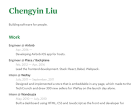 'chengyinliu.com' screenshot