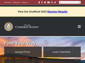 'cherokee.org' screenshot