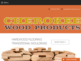 'cherokeewood.com' screenshot