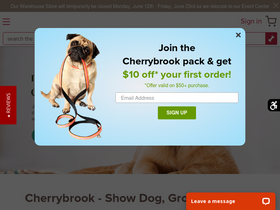 'cherrybrook.com' screenshot