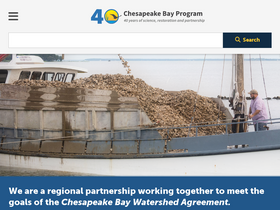 'chesapeakebay.net' screenshot