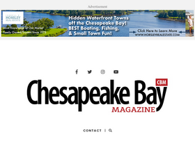 'chesapeakebaymagazine.com' screenshot