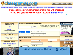 'chessgames.com' screenshot