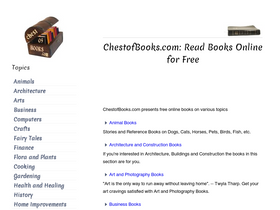 'chestofbooks.com' screenshot