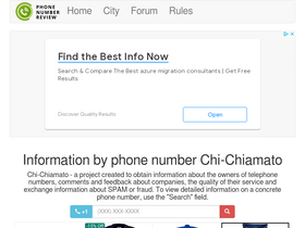 'chi-chiamato.com' screenshot