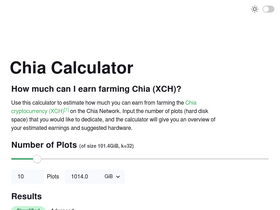 'chiacalculator.com' screenshot