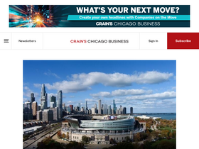 'chicagobusiness.com' screenshot