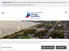 'chicagomarathon.com' screenshot