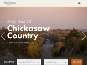 'chickasawcountry.com' screenshot