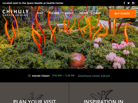 'chihulygardenandglass.com' screenshot