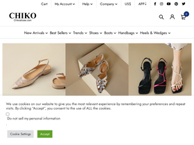 'chikoshoes.com' screenshot