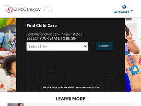 'childcare.gov' screenshot