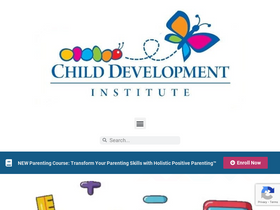 'childdevelopmentinfo.com' screenshot