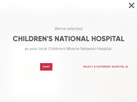 'childrensmiraclenetworkhospitals.org' screenshot