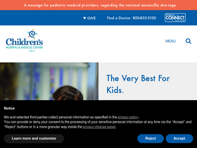'childrensomaha.org' screenshot