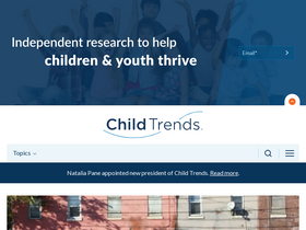 'childtrends.org' screenshot
