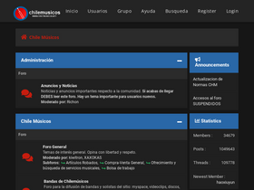'chilemusicos.net' screenshot