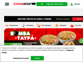 'chinawok.com.pe' screenshot