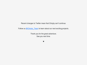 'chirpty.com' screenshot