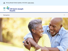 'chisaintjosephhealth.org' screenshot