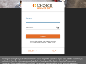 'choiceuniversity.net' screenshot