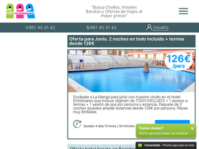 'chollovacaciones.com' screenshot