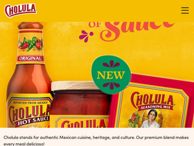 'cholula.com' screenshot