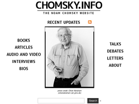 'chomsky.info' screenshot