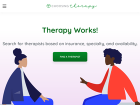'choosingtherapy.com' screenshot