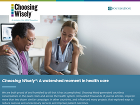 'choosingwisely.org' screenshot