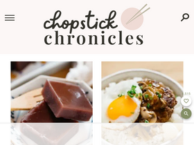 'chopstickchronicles.com' screenshot