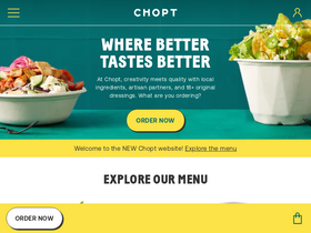 'choptsalad.com' screenshot