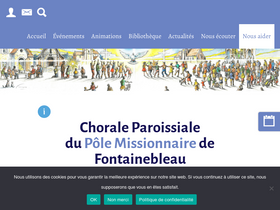 'choralepolefontainebleau.org' screenshot
