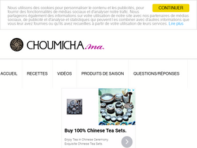 'choumicha.ma' screenshot
