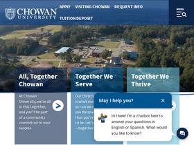 'chowan.edu' screenshot