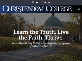 'christendom.edu' screenshot