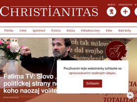 'christianitas.sk' screenshot