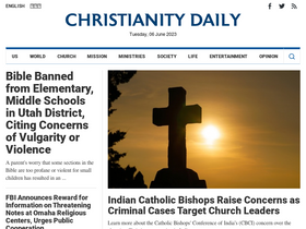'christianitydaily.com' screenshot
