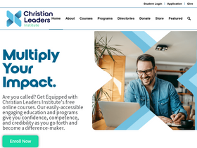 'christianleadersinstitute.org' screenshot