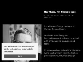 'christieinge.com' screenshot